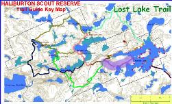 Key Map - Lost Lake Trail